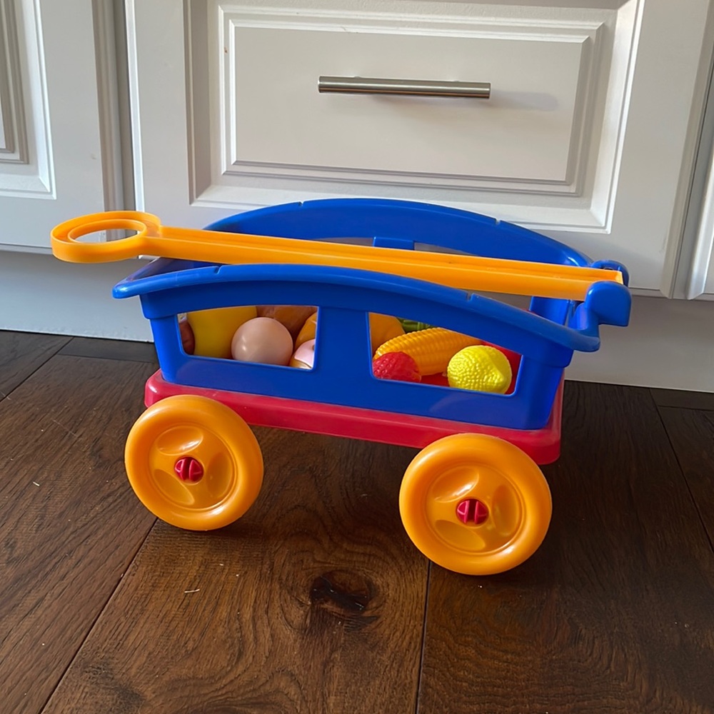 Kids Shopping Cart/Wagon with pretend food
